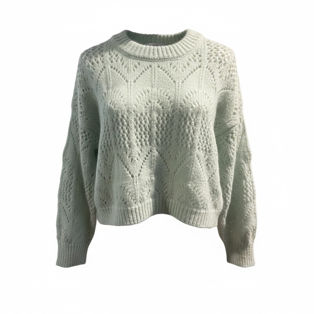 Topshop Women's Knit Sweater - Soft Mint